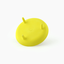 yellow speckled legged porcelain catchall bottom view